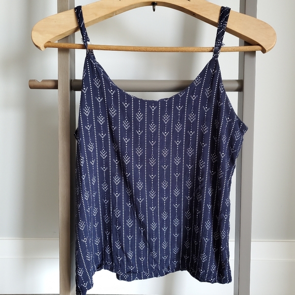 Navy Blue Harmony Boho Summer Tank - Picture 2 of 6